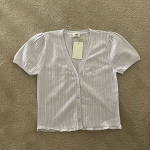 Wilfred fika short sleeve cardigan